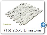 (16) 2.5x5 Limestone