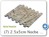 (7) 2.5x5cm Noche Travertine